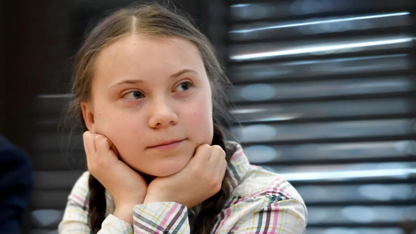 Greta Thunberg på besøg i det britiske parlament, 23. april 2019.