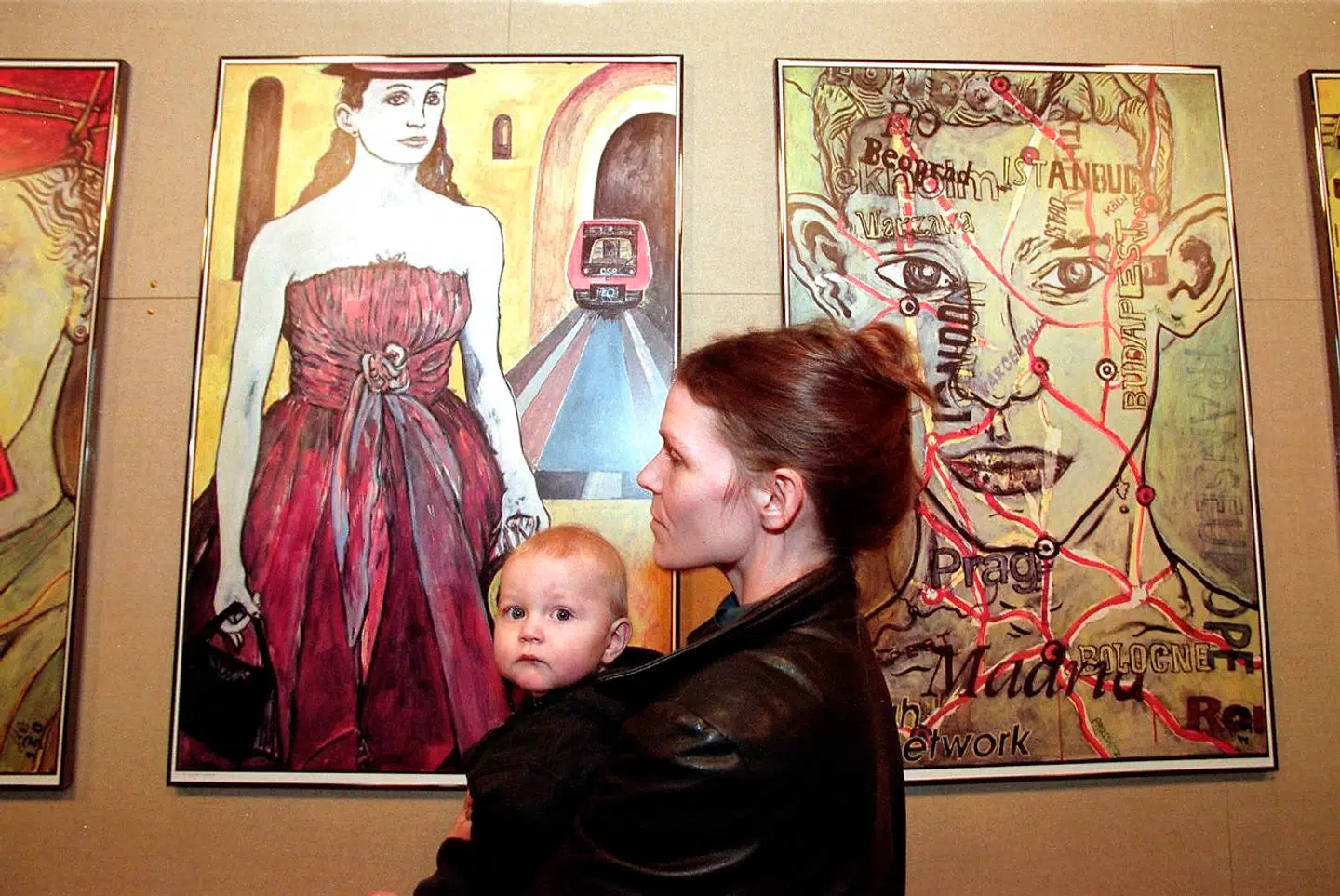 Flere gallerier er utilfredse med at Bikubenfonden har støttet det nye galleri Skitse. Her er det dog et arkivfoto fra en Knud Odde-udstilling, der ikke har noget med sagen at gøre.