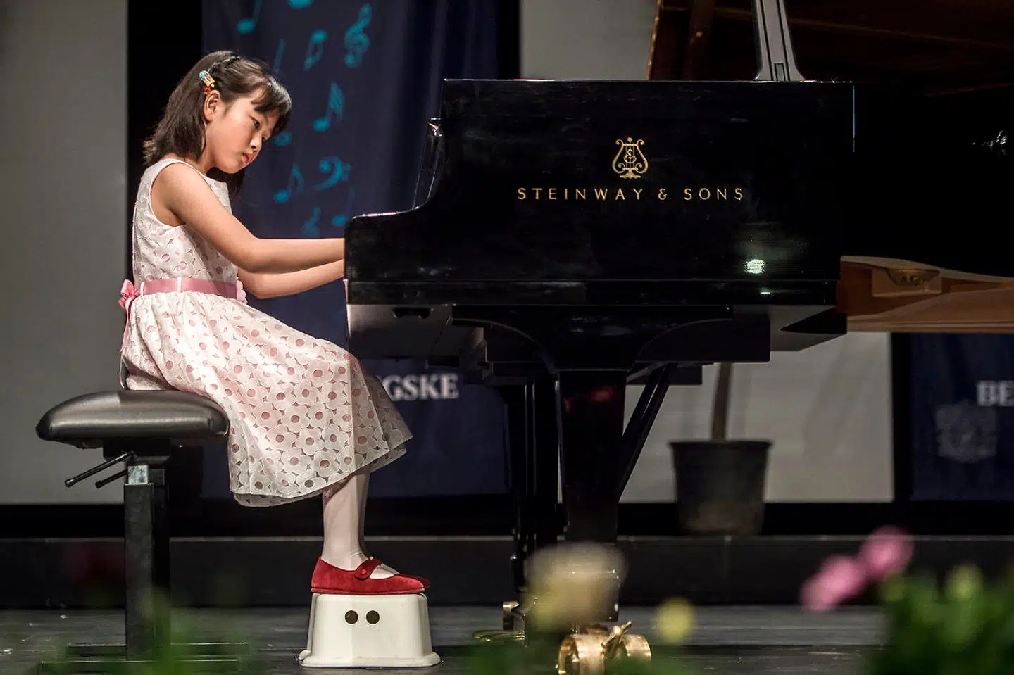 Bare otte-årige Xiangtian Liu på scenen i Tivoli i 2017.