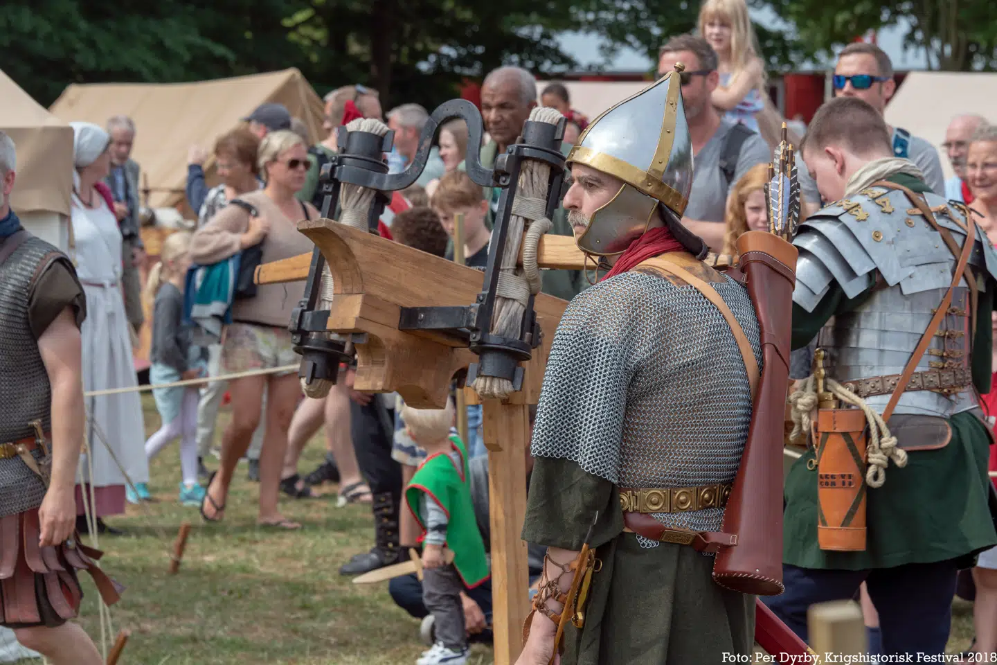 Scene fra sidste års krigshistoriske festival.