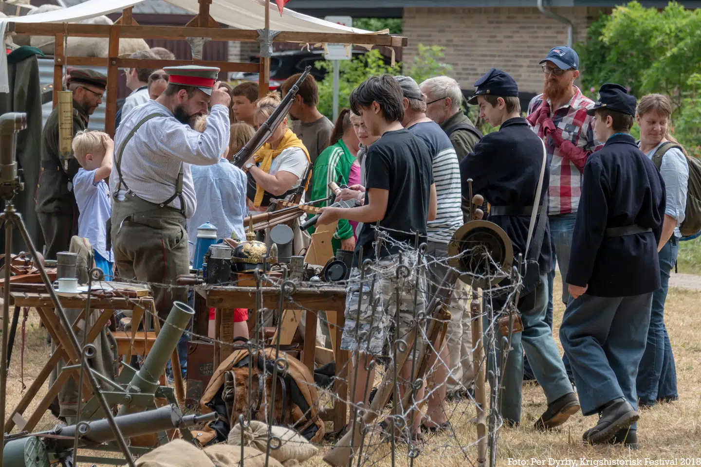 Den unge generation var talrigt repræsenteret ved sidste års krigshistoriske festival.