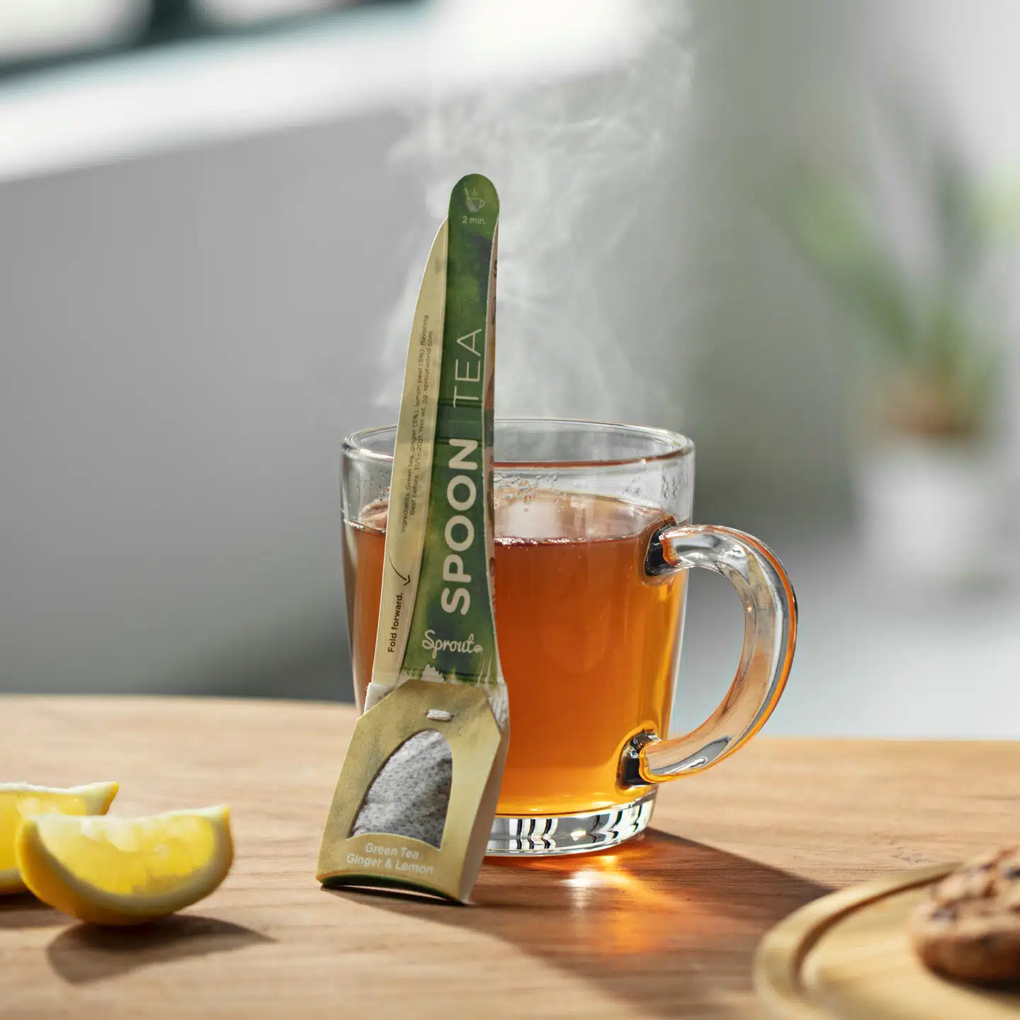 Danske Sprout går på markedet med en bionedbrydelig, plastikfri ske med integreret te. Det skal på sigt reducere behovet for plastikskeer.