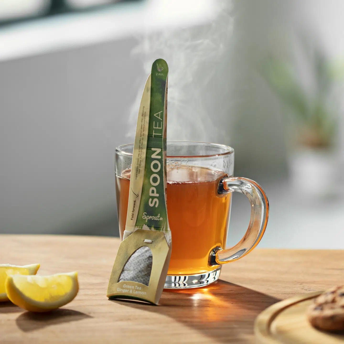 Danske Sprout går på markedet med en bionedbrydelig, plastikfri ske med integreret te. Det skal på sigt reducere behovet for plastikskeer.