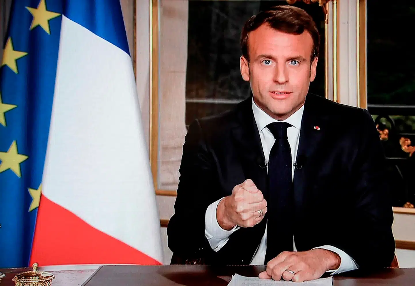Præsident Emmanuel Macron, her under tirsdag aftens tale til nationen, gør klogt i at »vande tilbage til virkeligheden«, advarer en af De Gule Vestes ledere.