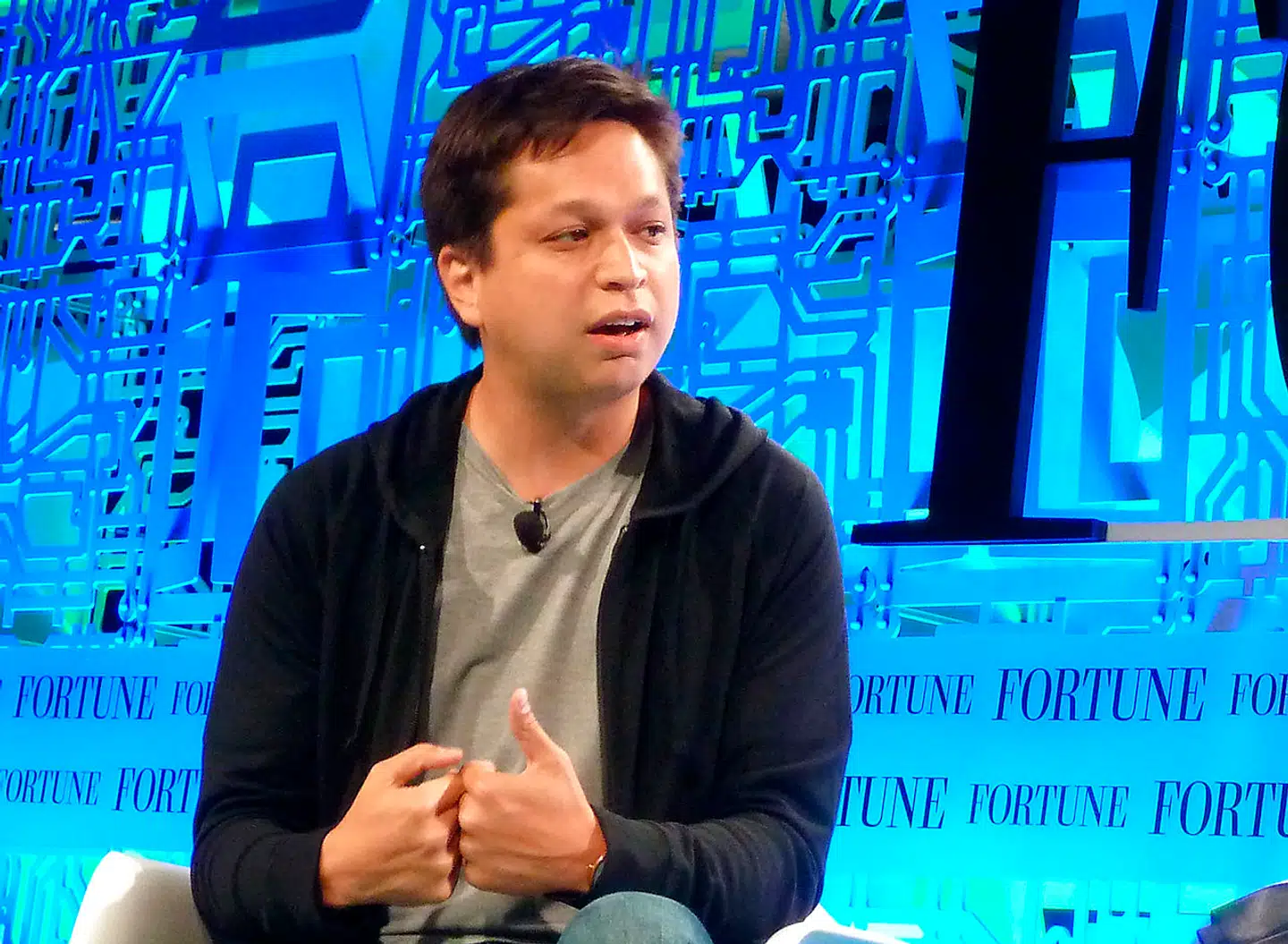 Pinterests grundlægger og CEO, Ben Silbermann, holder ofte lav profil og lader sig sjældent interviewe. Her ses han på Fortune Brainstorm Tech-konferencen i Aspen i 2015. Arkivfoto: Rob Lever / AFP / Ritzau Scanpix