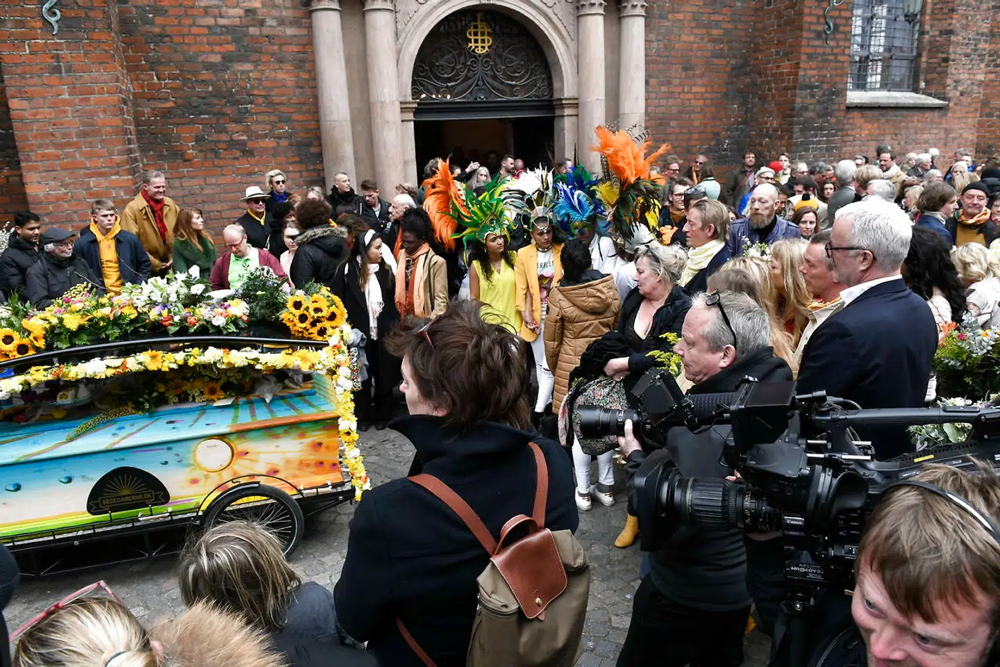 Morten Lindberg, også kendt som Master Fatman, bisættes fra Helligaandskirken i København, lørdag den 13. april 2019. Bisættelsen er for familie, venner og kolleger, og man er velkommen til - i Mortens ånd - at møde op i farver.. (Foto: Philip Davali/Ritzau Scanpix)