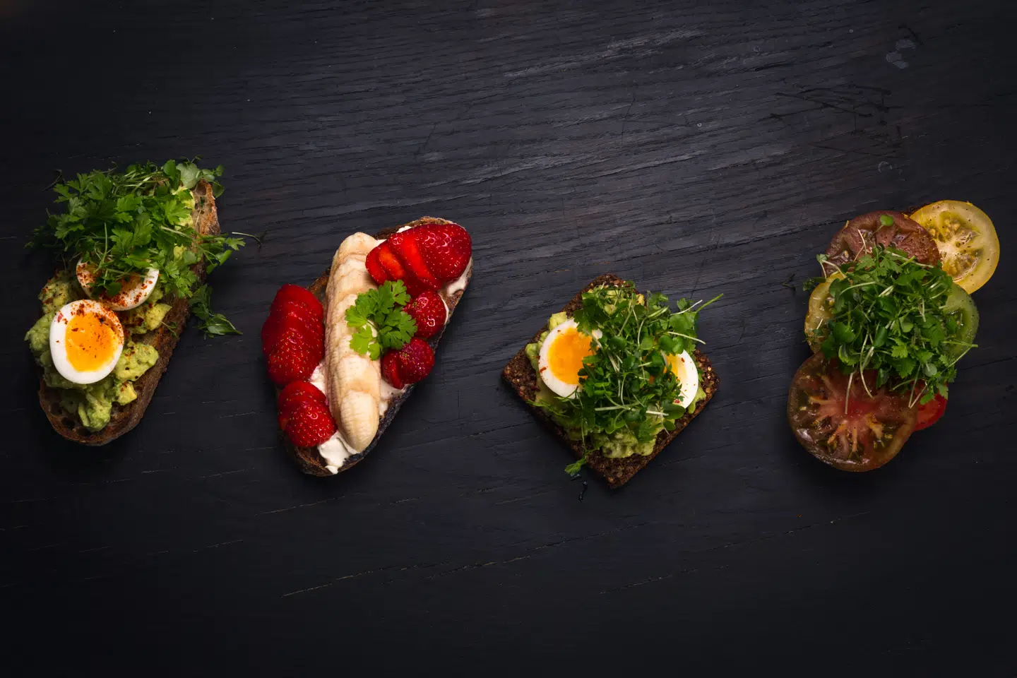 Det er også dansk mad på menuen i Boltens Food Court - her smørrebrød fra »Hygge Taste«.