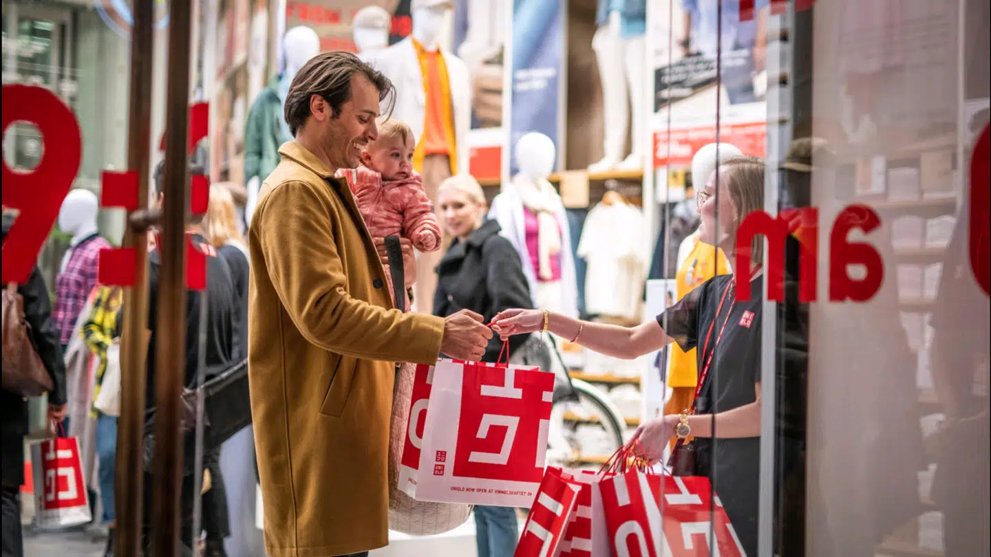 Åbningen af Danmarks første Uniqlo i fredags blev lidt af et tilløbsstykke. (Foto: Uniqlo)