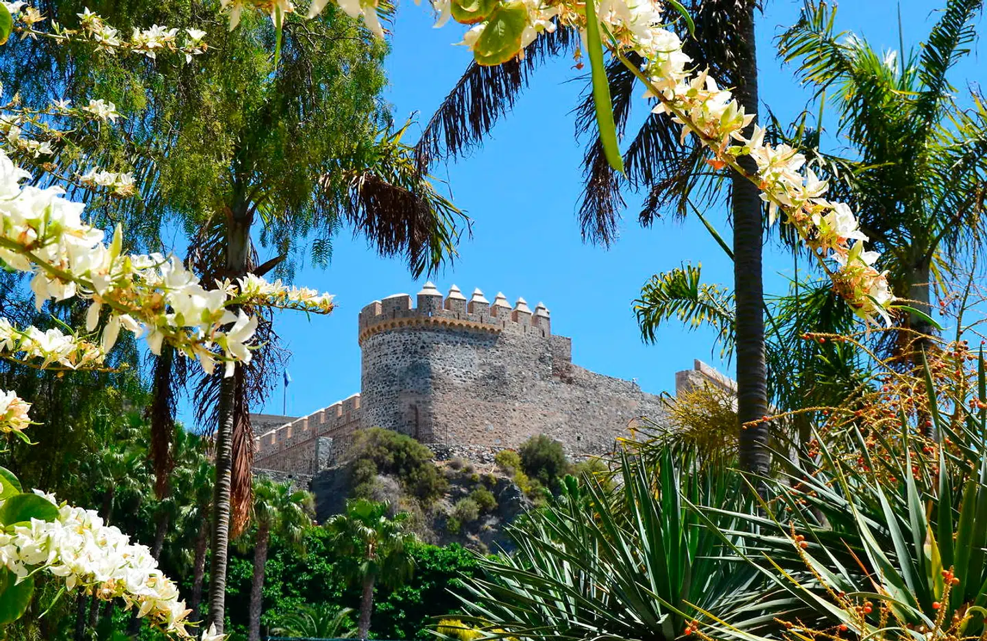 San Miguel-borgen stammer fra fønikernes tid. Under det næsten 800 år lange mauriske styre blev den udbygget, før de kristne spanske magthavere gav den sit nuværende ydre.