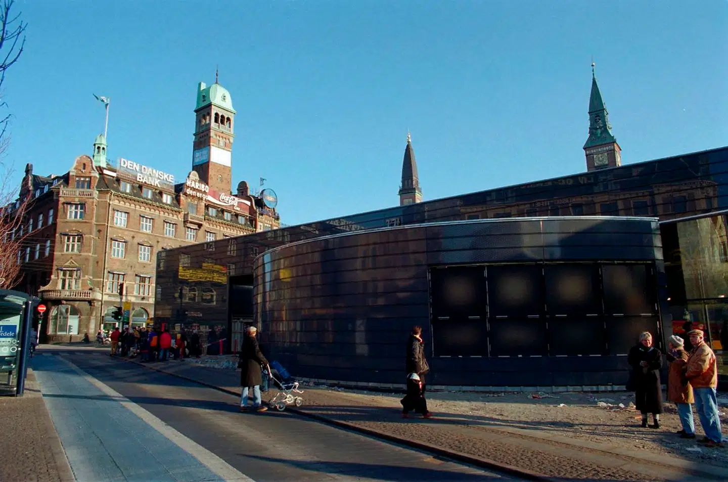 Den nu nedrevede HT-terminal på Rådshuspladsen