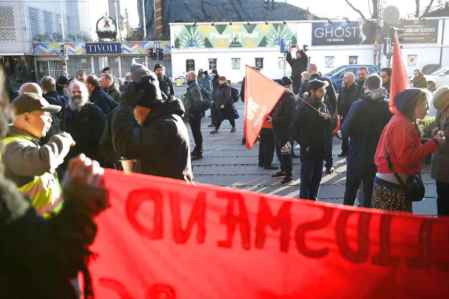 Hovedbanegården i København hvor DSB lokomotivførere strejker mandag den 1. april 2019. (Foto: Philip Davali/Scanpix 2019)
