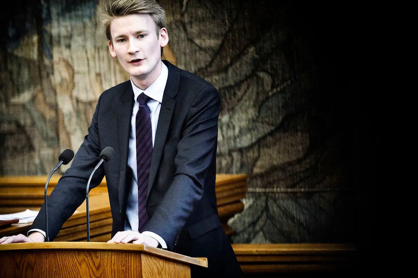 Peter Kofod er Dansk Folkepartis spidskandidat til Europa-Parlamentsvalget. Foto: Mathias Løvgreen Bojesen/Ritzau Scanpix