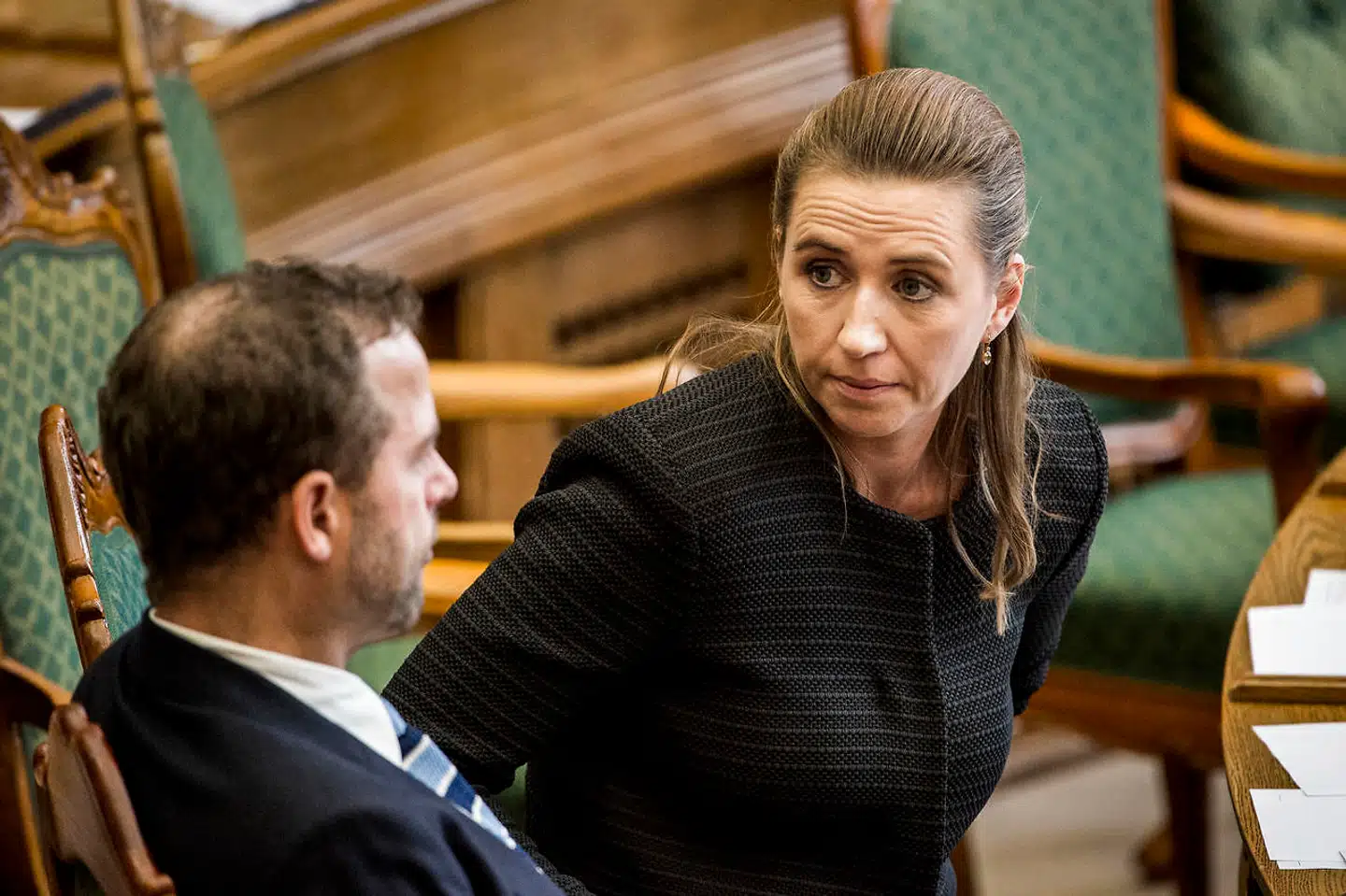 Socialdemokratiets økonomiske politik får ikke pæne ord med på vejen fra de Radikale, efter at tænketanken Cepos har regnet på S-udspillenes effekt på BNP og arbejdsudbud. Her ses de Radikales politiske leder, Morten Østergaard, og Socialdemokratiets formand og statsministerkandidat, Mette Frederiksen.