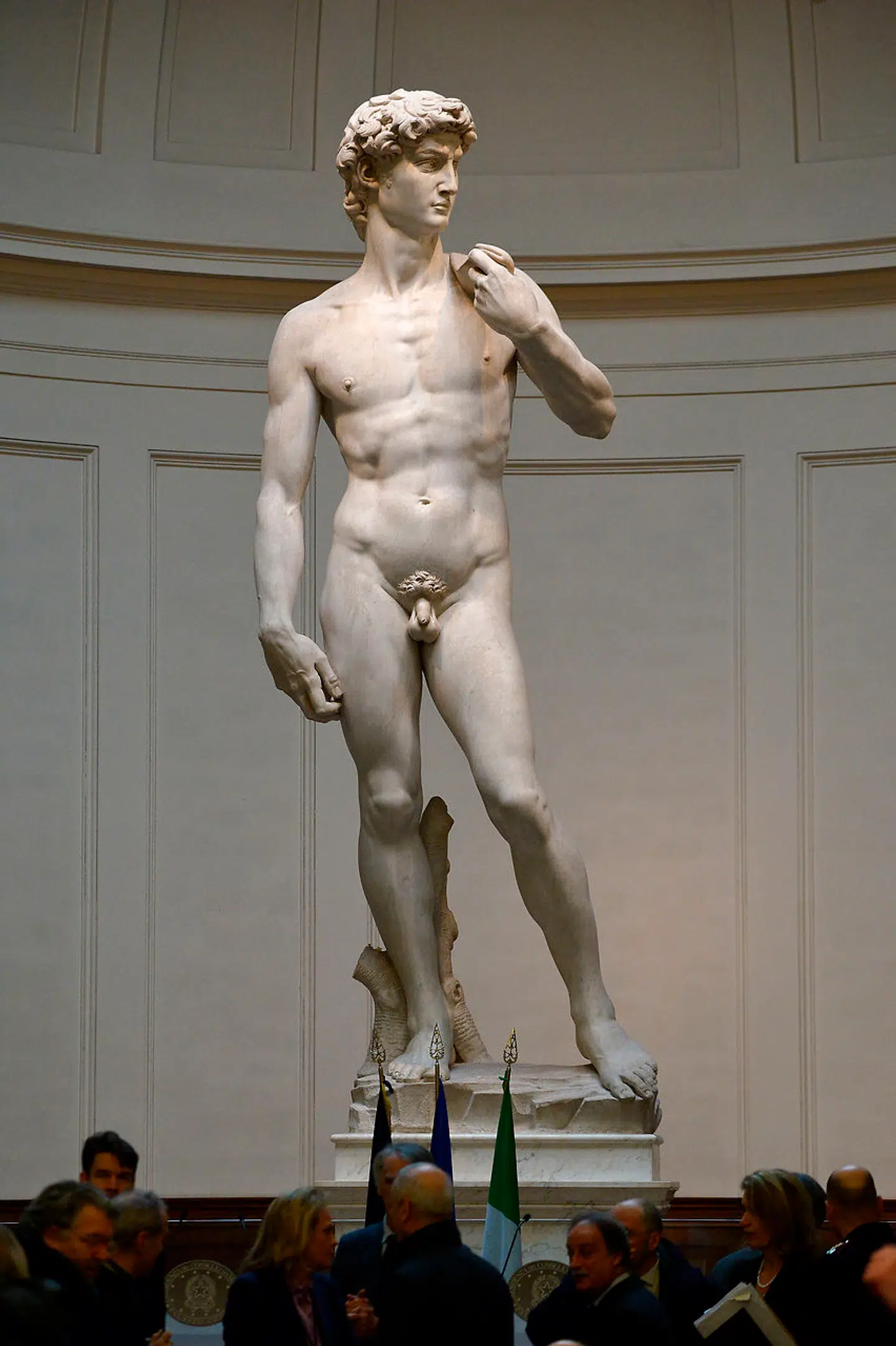 Ikke for nøgent for Facebook: Michelangelos »David«. Foto: Alberto Pizzoli/AFP