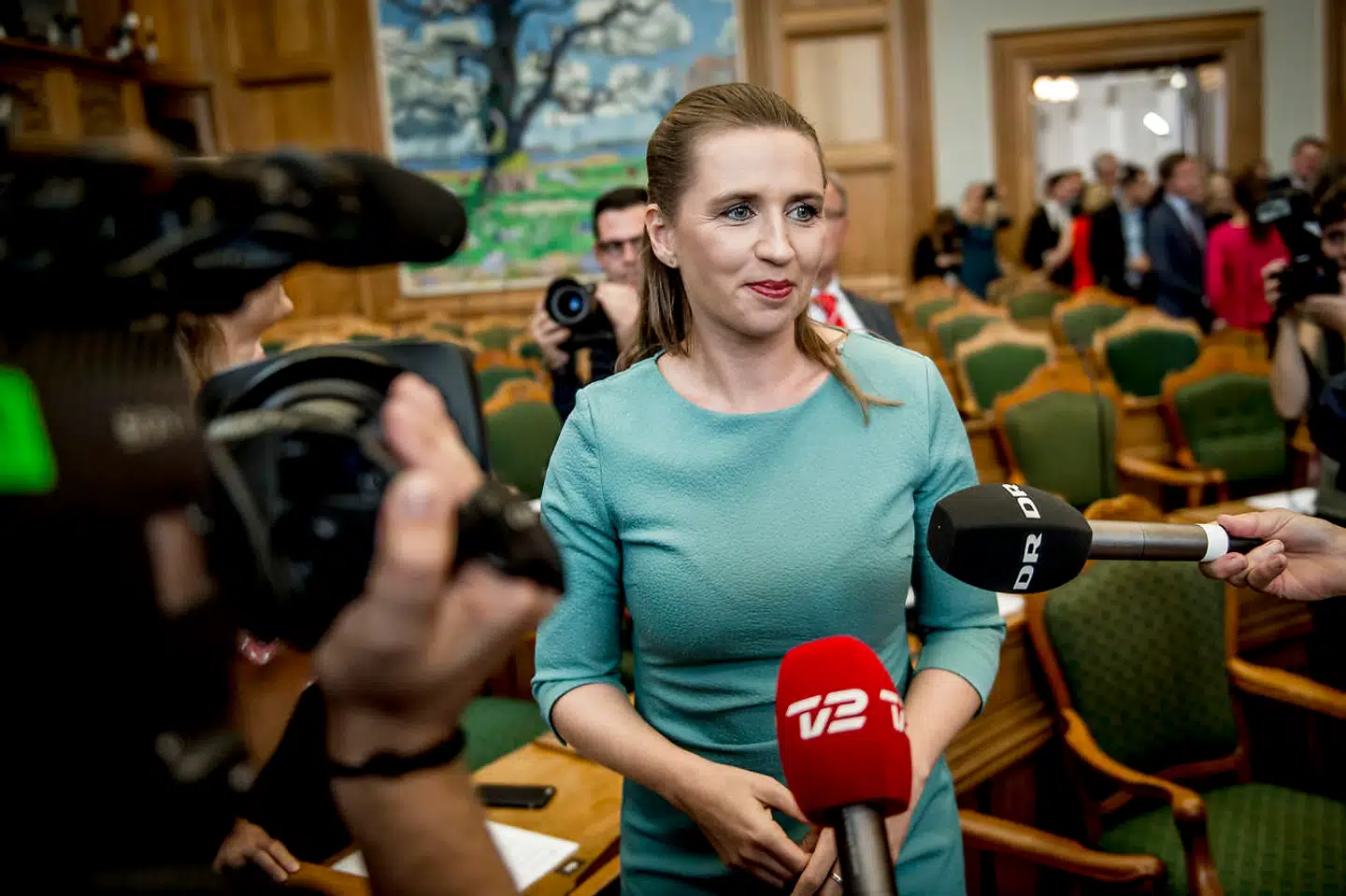 Arkivfoto. Mette Frederiksen (S) under Folketingets åbning, tirsdag den 2. oktober 2018.
