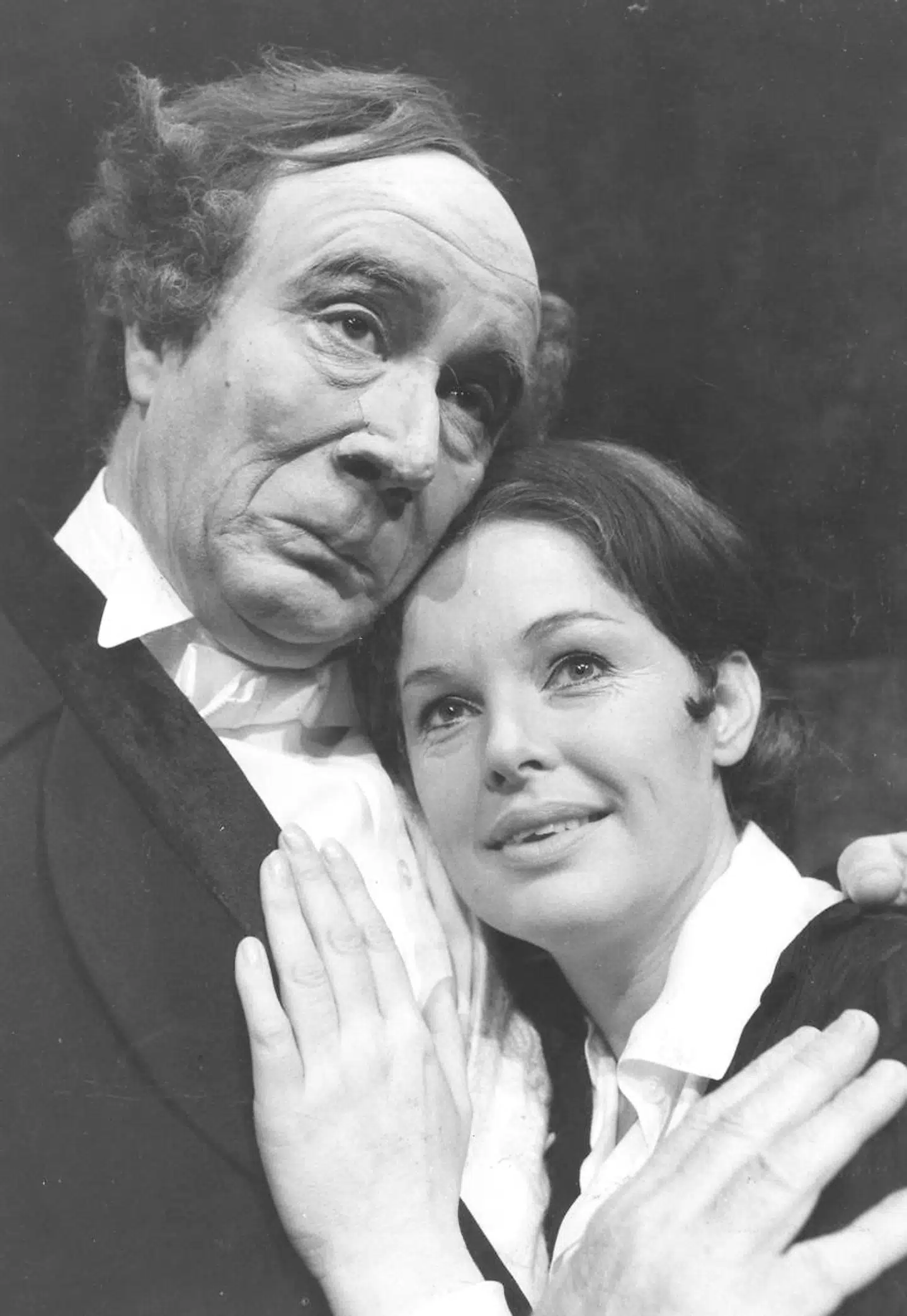 Ghita Nørby og Jørgen Reenberg i stykket Per Olov Enquists »Fra regnormenes liv«. Stykket om H.C. Andersen og Johanne Luise Heiberg blev en langvarig succes på nationalscenen.