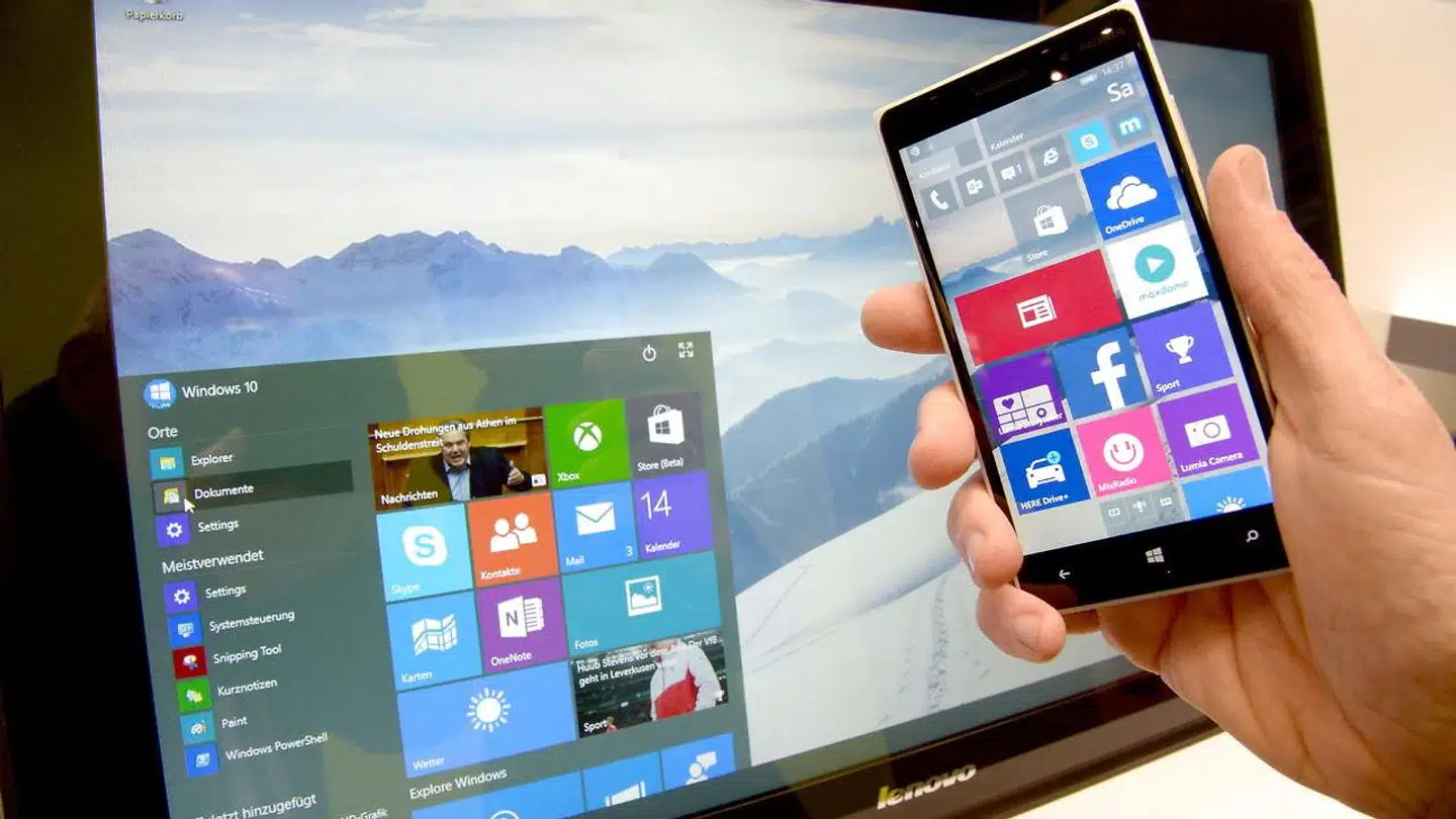 En ny og neddroslet udgave af Windows vil bl.a. bruge Microsofts erfaringer fra det nu skrinlagte Windows Phone for at sikre nemmere, berøringsfølsom betjening. Arkivfoto: Peter Steffen, EPA/Ritzau Scanpix