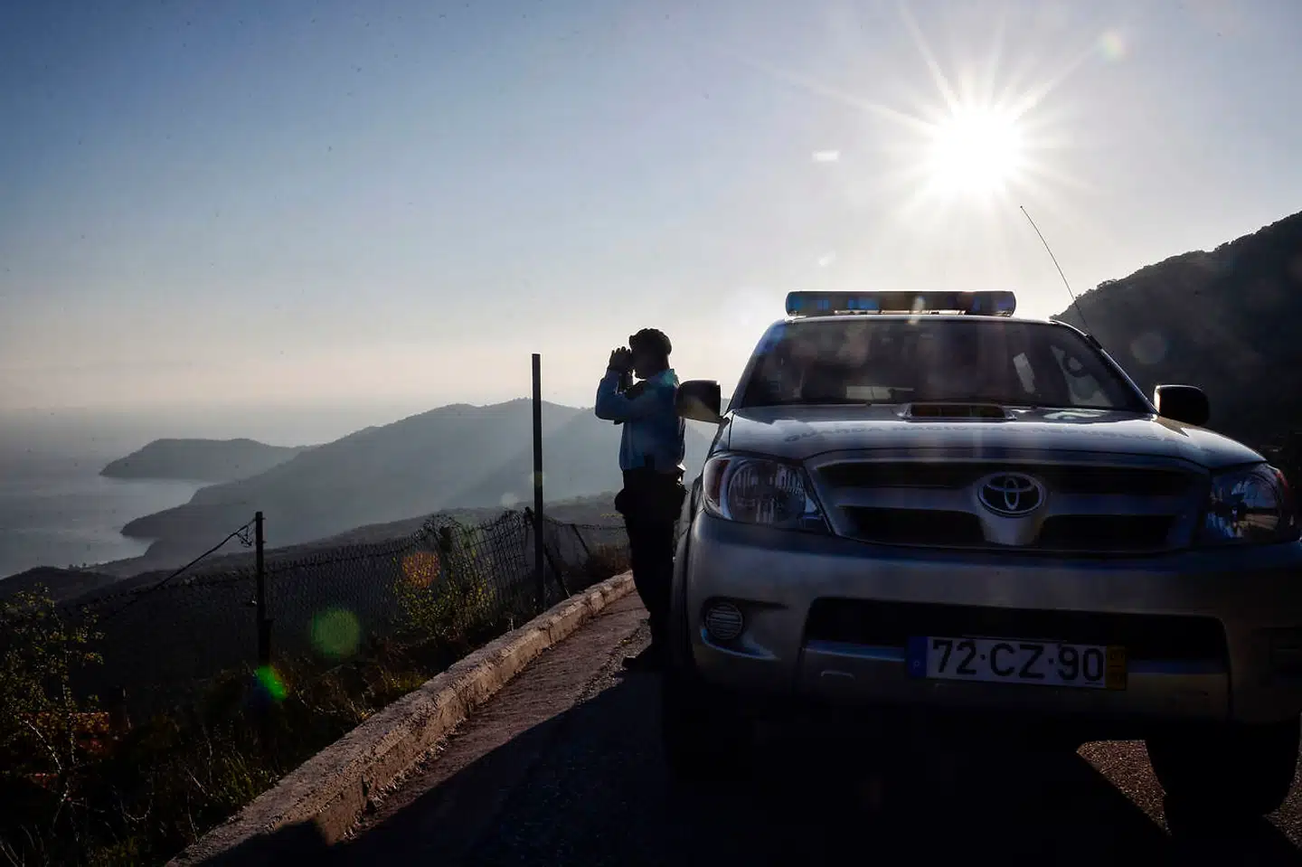 Portugisiske betjente på opgave i Grækenland i forbindelse med Frontex-samarbejdet, som Emmanuel Macron vil styrke. Men ikke nok med det. Den franske præsident foreslår også at oprette et fælles europæisk asylkontor.