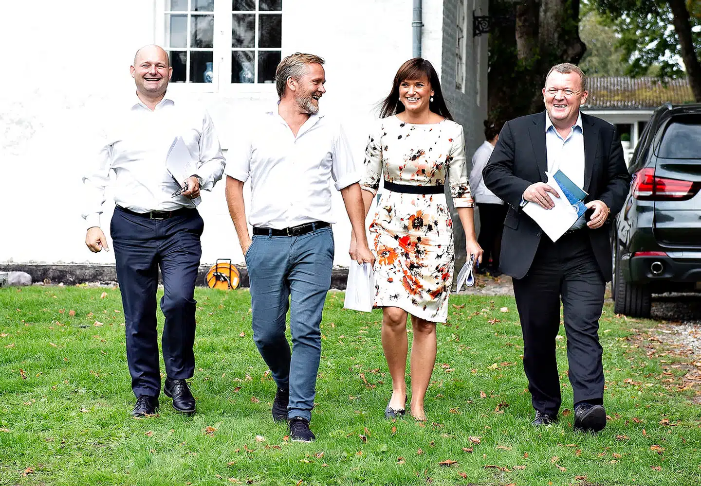 Statsminister Lars Løkke Rasmussen, udenrigsminister Anders Samuelsen, justitsminister Søren Pape Poulsen og innovationsminister Sophie Løhde præsenterer Sammenhængsreformen – det nyeste forsøg på at skære i bureaukratiet. Det er imidlertid blevet forsøgt mange gange før, og nye tal viser, at omfanget af love og regler er steget støt gennem årene.