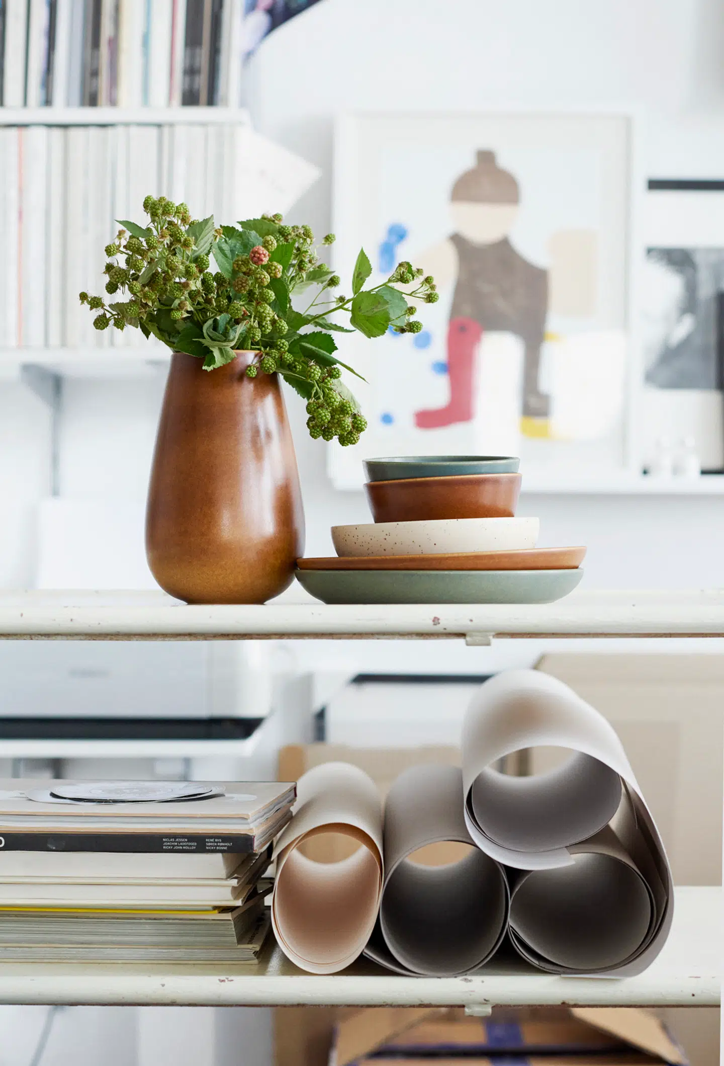 Mette Duedahl elsker at skabe ‘hverdagens vellidte redskaber’ med sine egne hænder. Inspirationen til farveskalaen finder hun i naturen.