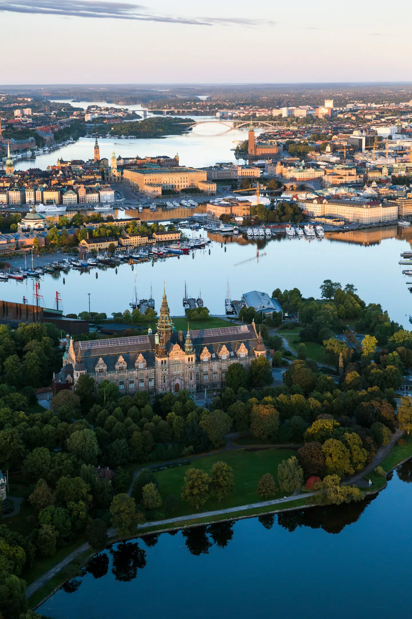 Også ovenfra tager Stockholm sig godt ud.
