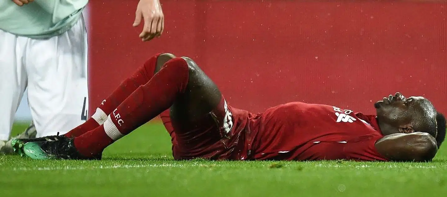 Liverpools Sadio Mane under kampen mod Bayern München på Anfield Road.