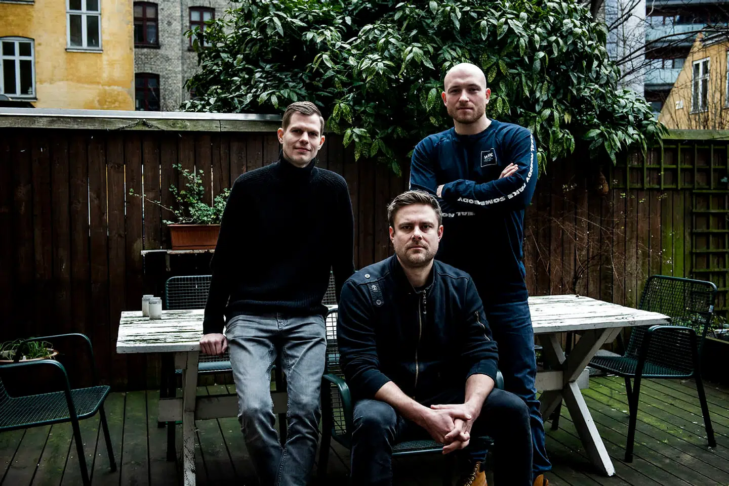 Ayoola har en ambition om at ramme cafeer og restauranter i resten af Skandinavien og dele af Europa i løbet af 2019. Fra venstre Casper Seedorff, Nicolas Förderer og Mathias Wehlitz.