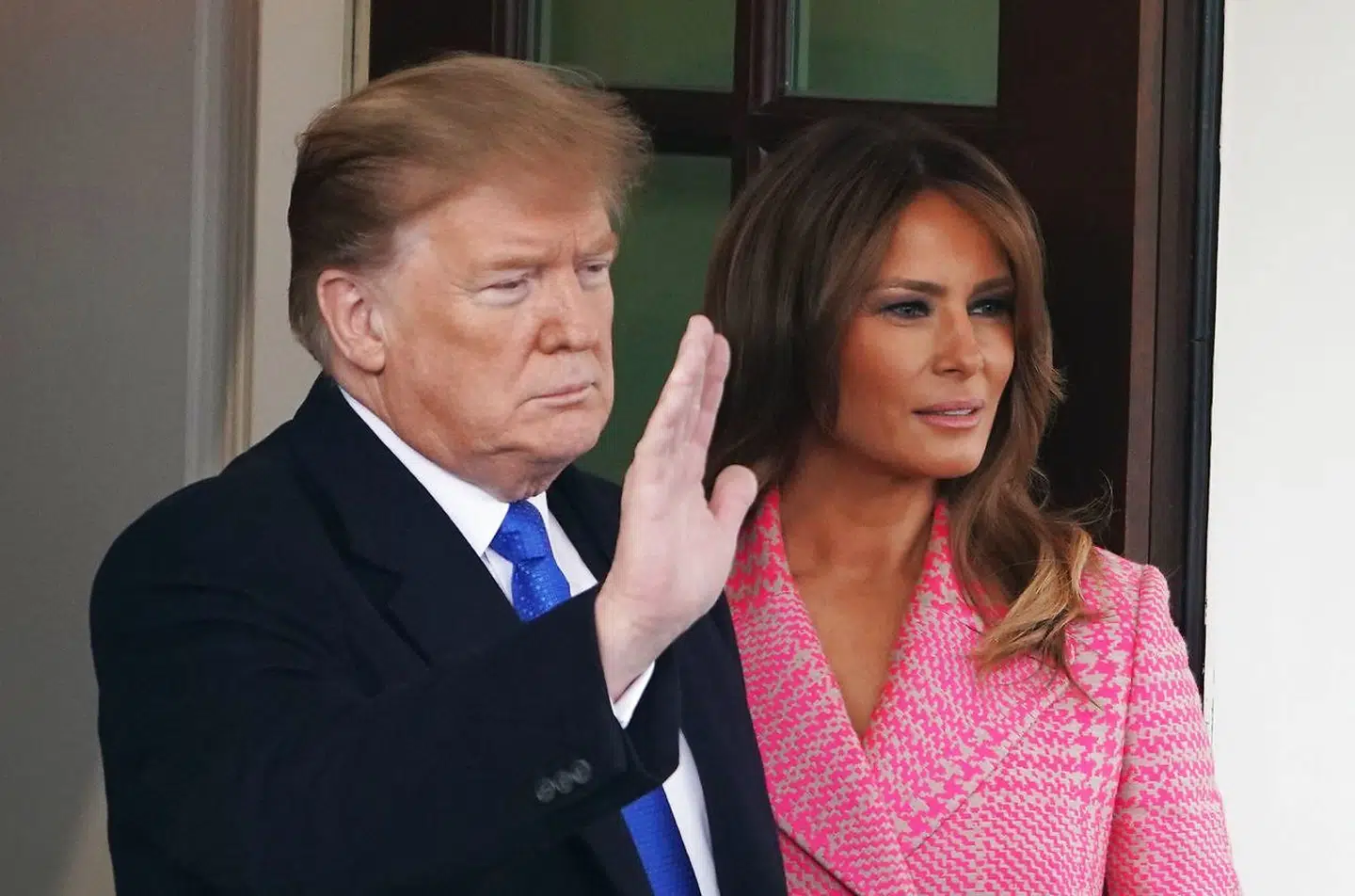 Ved sin mands side. Melania og Donald Trump.