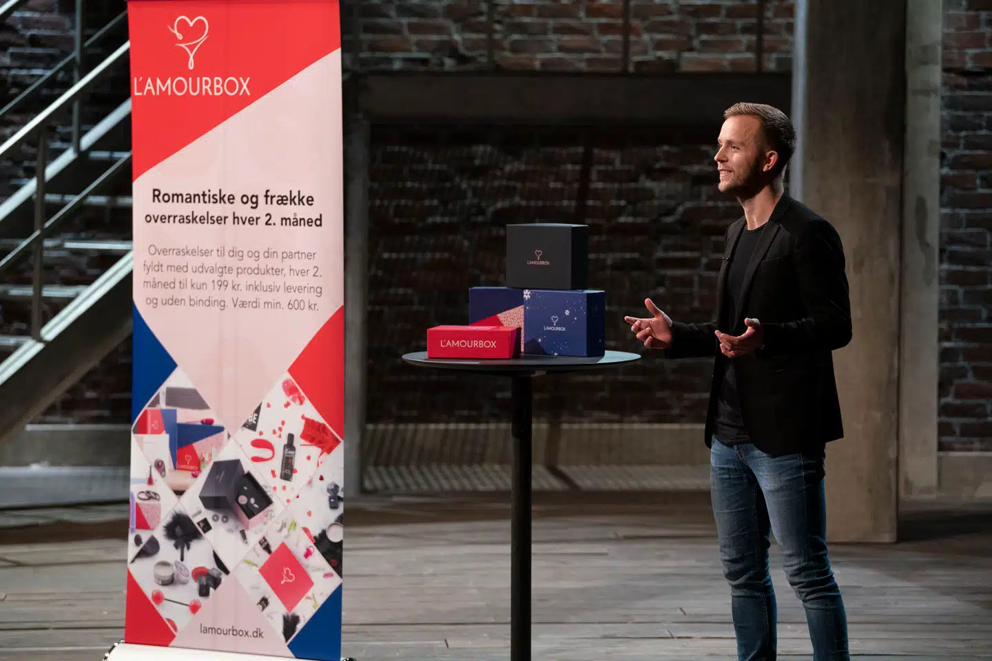 Kristoffer Hjerrilds pitch i DR-programmet »Løvens Hule,« gik godt, da han endte med at få to løver til at investere 600.000 hver i hans virksomhed.