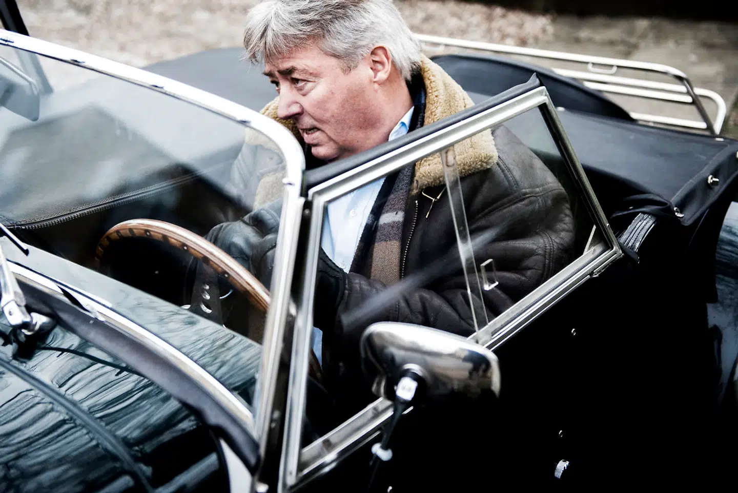 Til hverdag kører Hans Uffe Christensen rundt i en hvid Hyundai i10. Men den er et praktisk redskab, mens Morganen er hans store kærlighed.