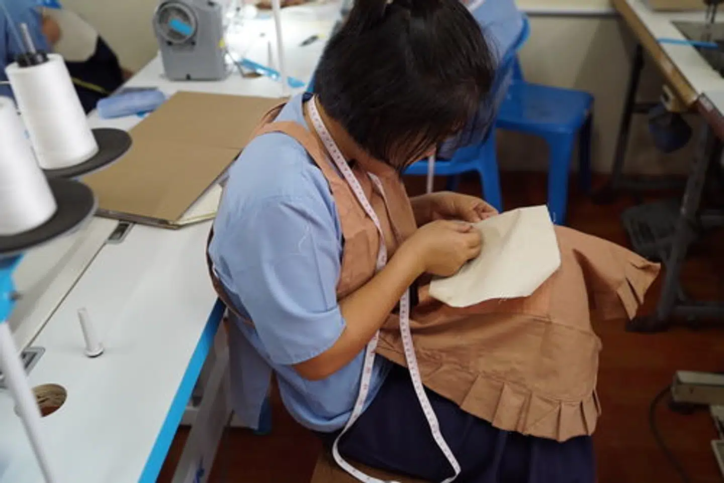 Kvinde i fængslet i Chaing Mai. Oftest er de idømt en lang straf for smuling af narkotika.