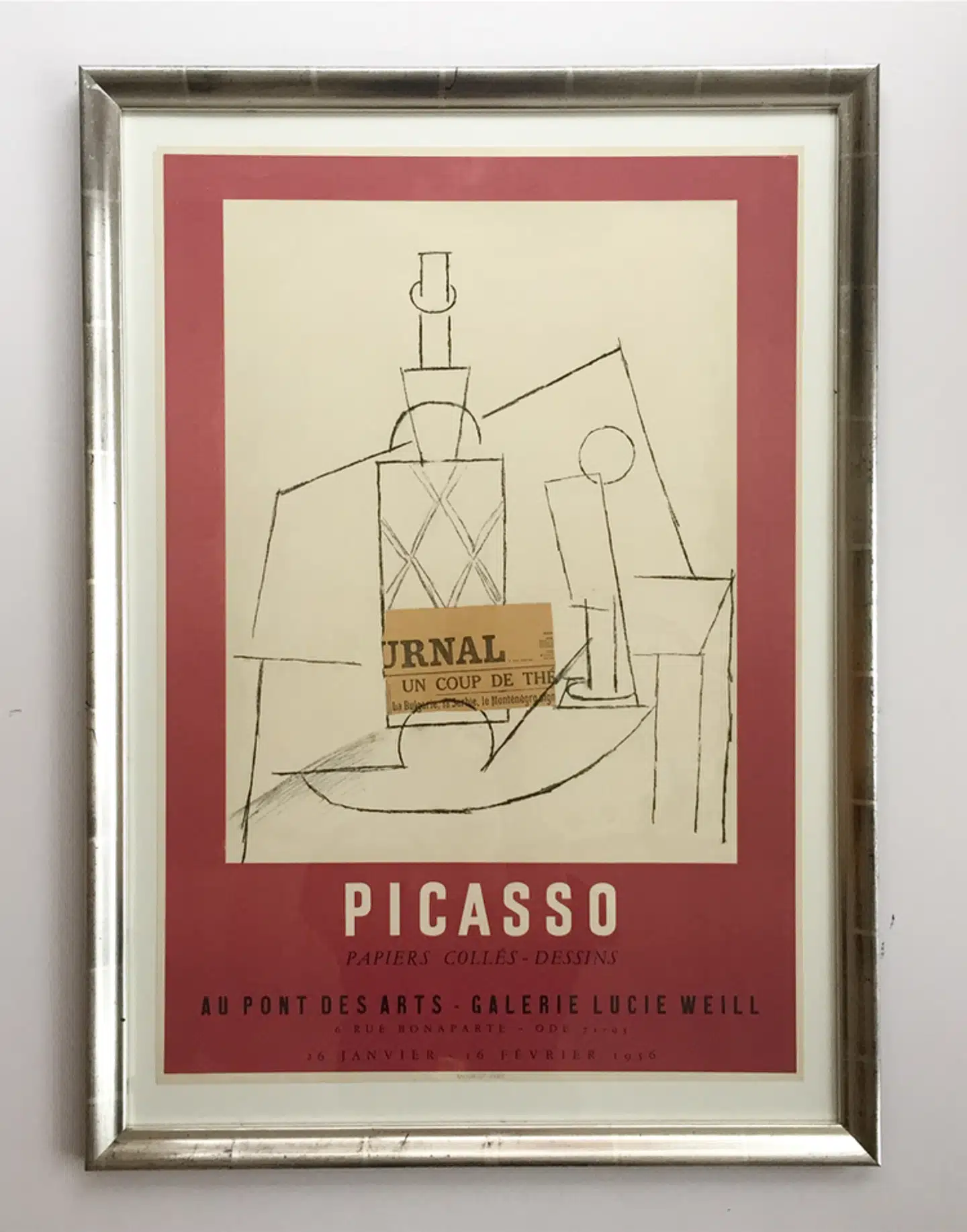 Kristine Bendtsen bliver aldrig træt af Picasso. Litografisk plakat i håndforsølvet ramme, 76x55 cm, fra Bendtsens, 7.800 kr.