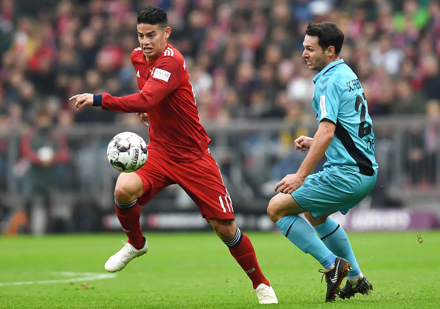 James Rodriguez er blevet marginaliseret i Bayern München, hvor hans tekniske kvaliteter er nedprioriteret til fordel for fysisk styrke. Arkivfoto Christof Stache/AFP/Ritzau Scanpix