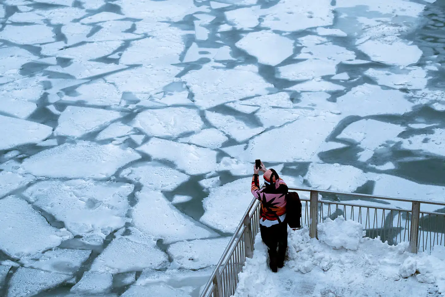 Chicago River d. 29. januar.