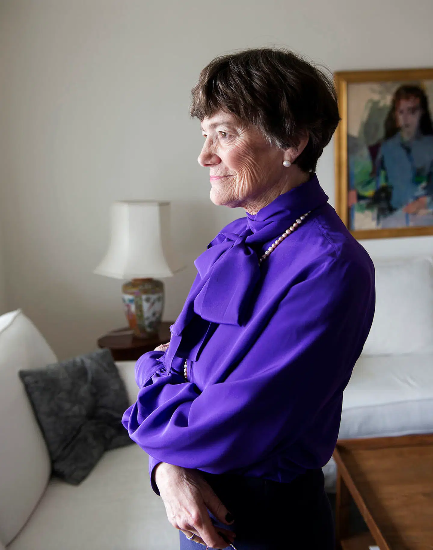 Jane Aamund i sit hus i Lemvig ved Vesterhavet.