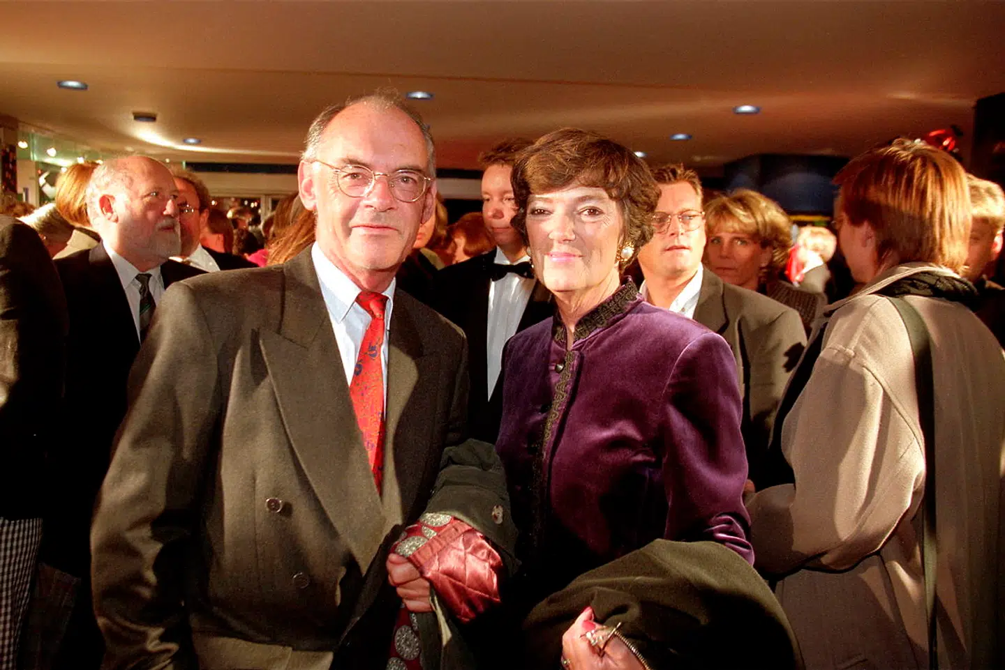 Forfatteren Jane Aamund og hendes mand, tandlægen Niels Urhammer, til premiere på »Barbara«, arkiv okt. 1997.