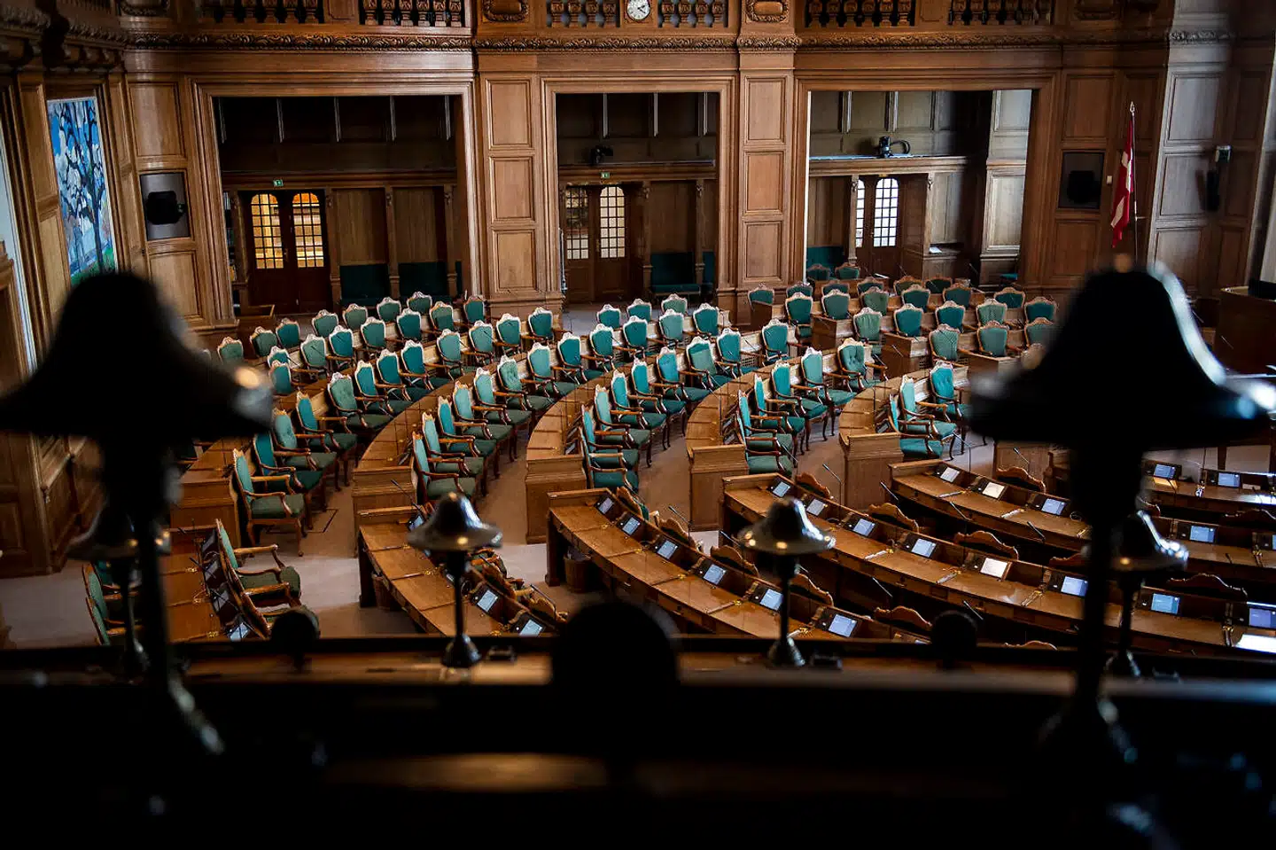 En tom Folketingssal på Christiansborg, onsdag den 23. januar 2019.