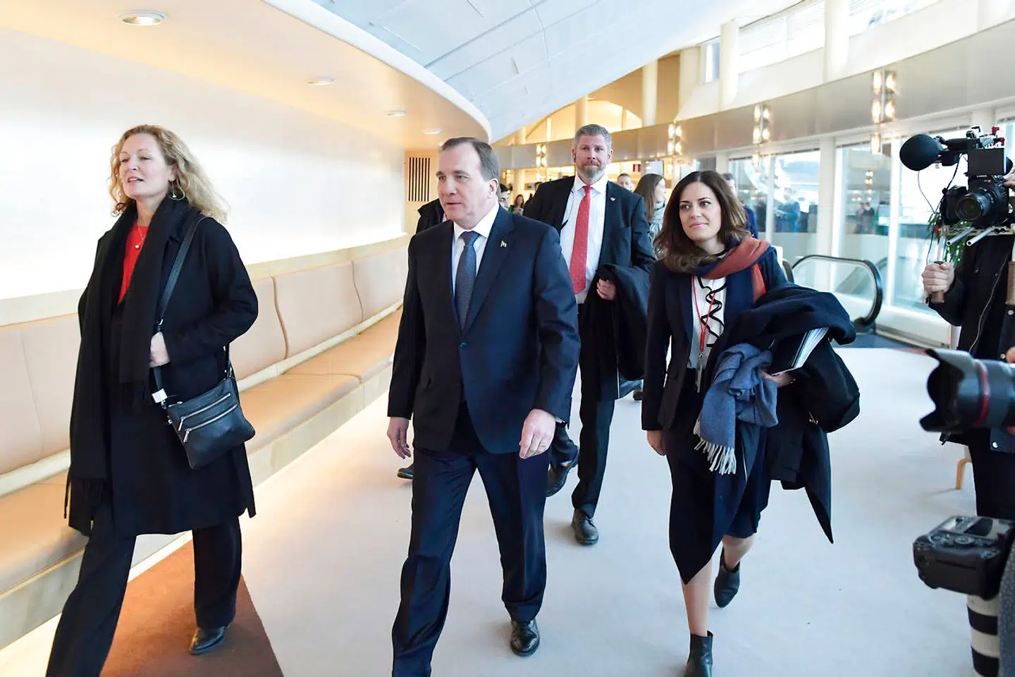 Statsminister Stefan Löfven (S) præsentere den svenske regering.