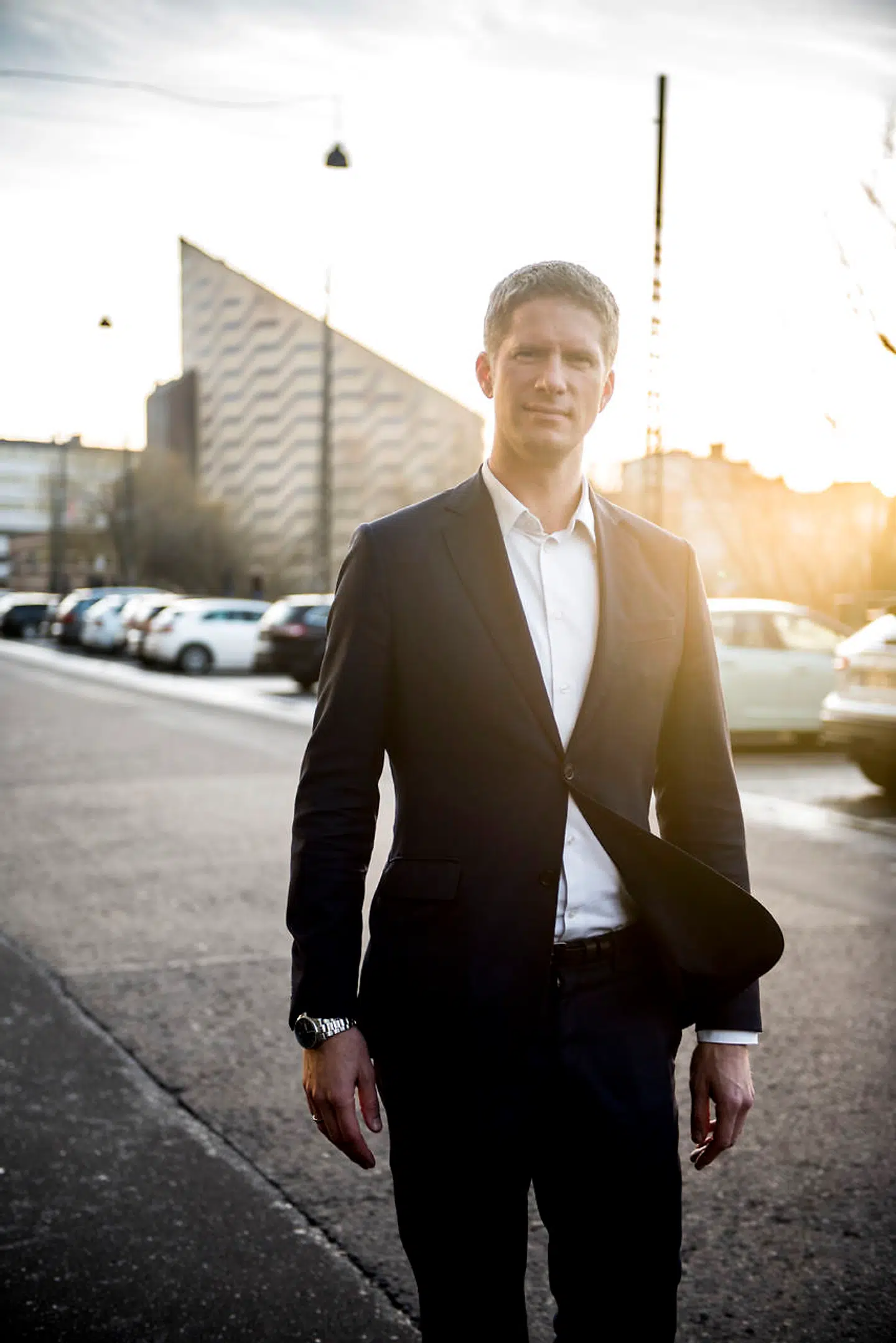 Kasper Ørtvig elsker at stå på ski i sin fritid.