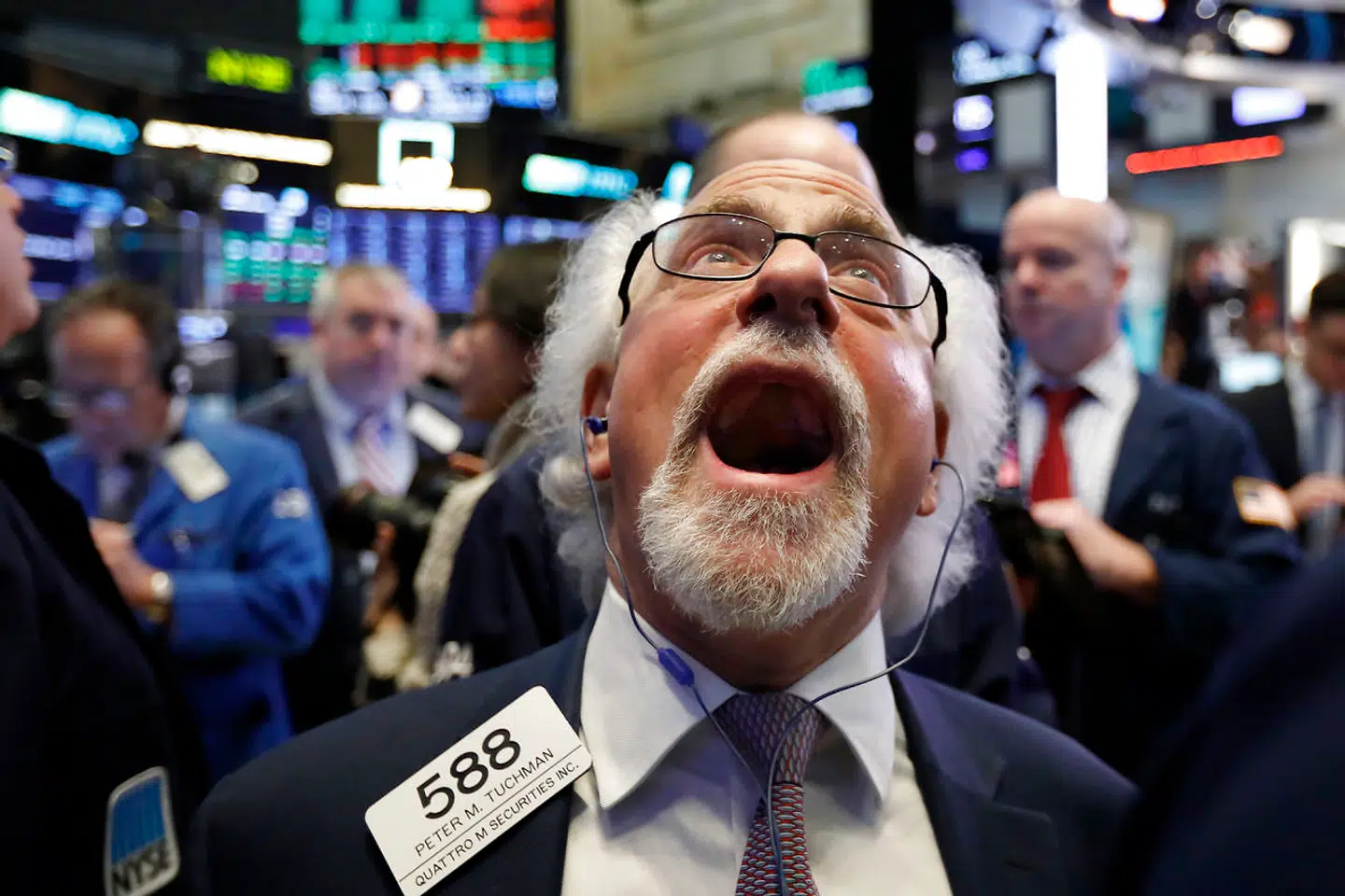 Wow! Både gevinster og tab kan hurtigt blive store med gearede produkter. Arkivfoto: Richard Drew/AP/Ritzau Scanpix