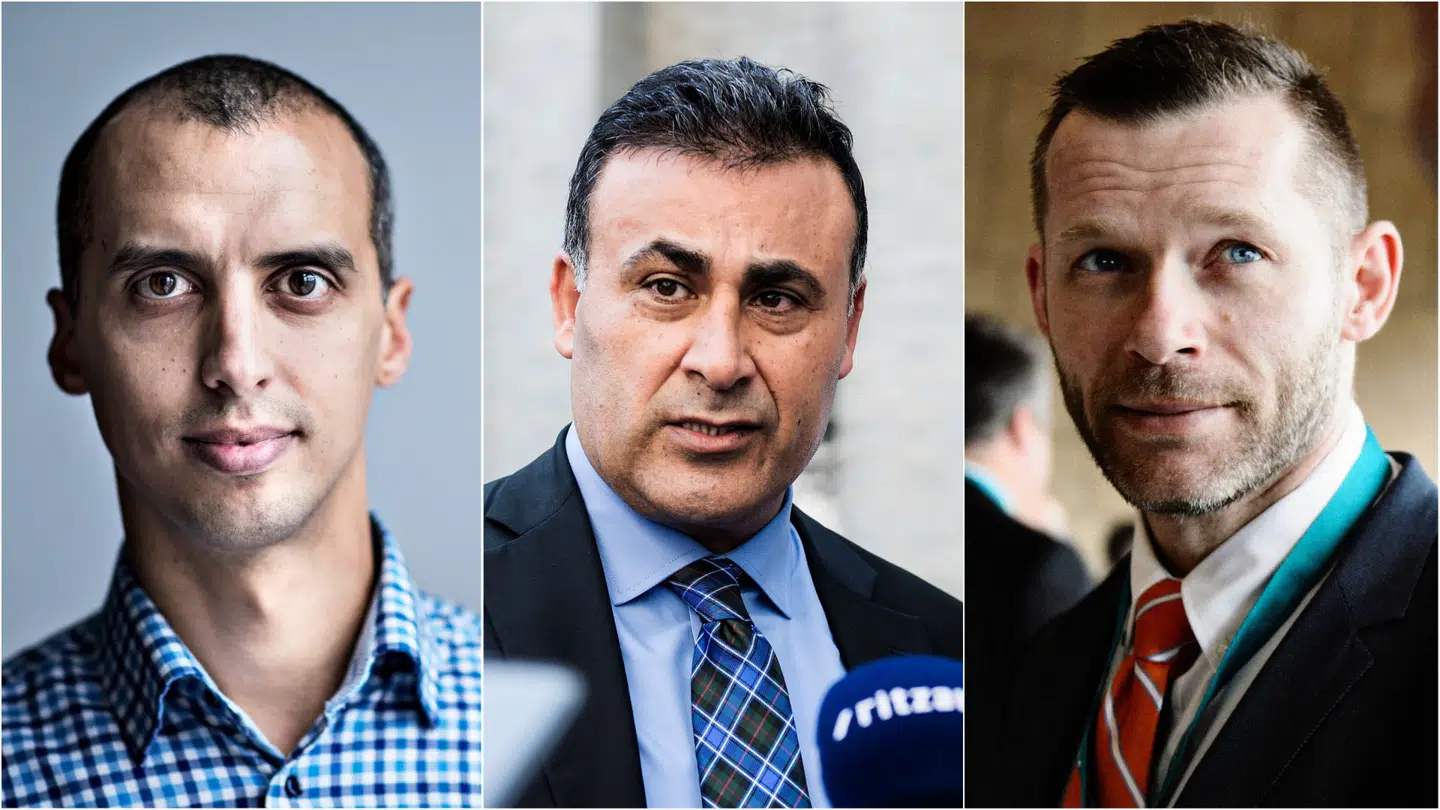 Mattias Tesfaye, Naser Khader og Joachim B. Olsen har alle udtrykt bekymring for den kommende EU-dom. Fotos af Ida Guldbæk Arentsen, Sarah Christine Nørgaard og Mathias Løvgreen Bojesen