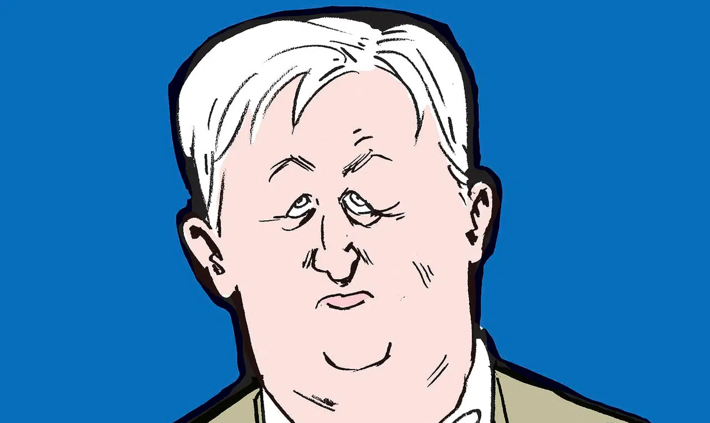 Hans Hauge. Tegning: Claus Bigum