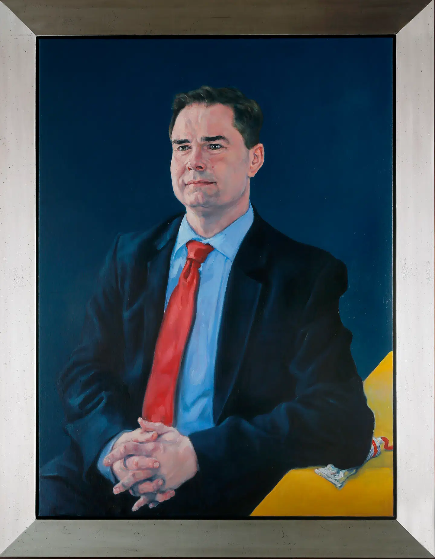 Billedet er malet af Michael Kvium.