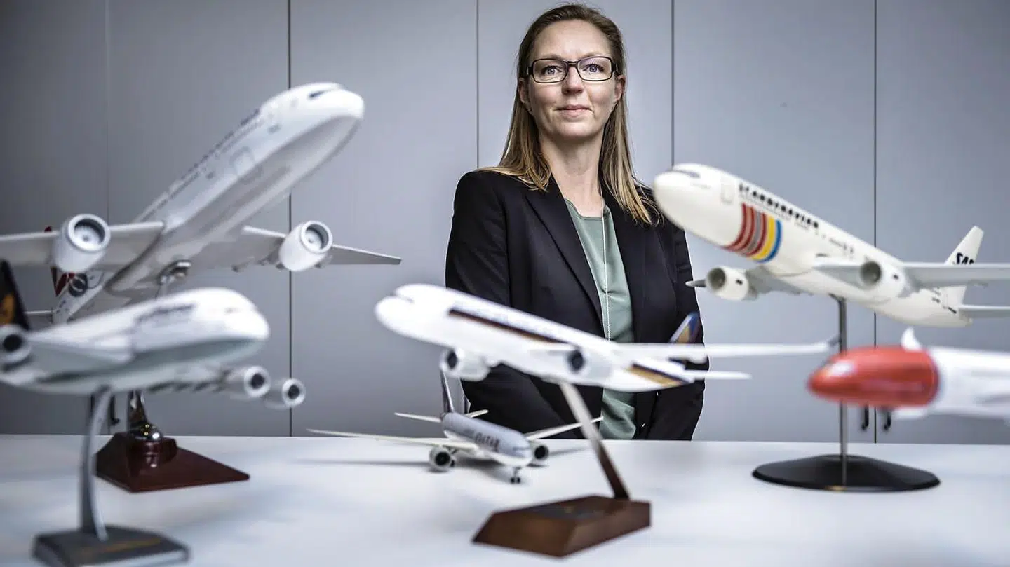 Annika Liljenberg er ruteplanlægger i Københavns Lufthavn. På kontoret er der flymodeller fra alverdens flyselskaber, der har lagt vejen forbi Københavns Lufthavn.