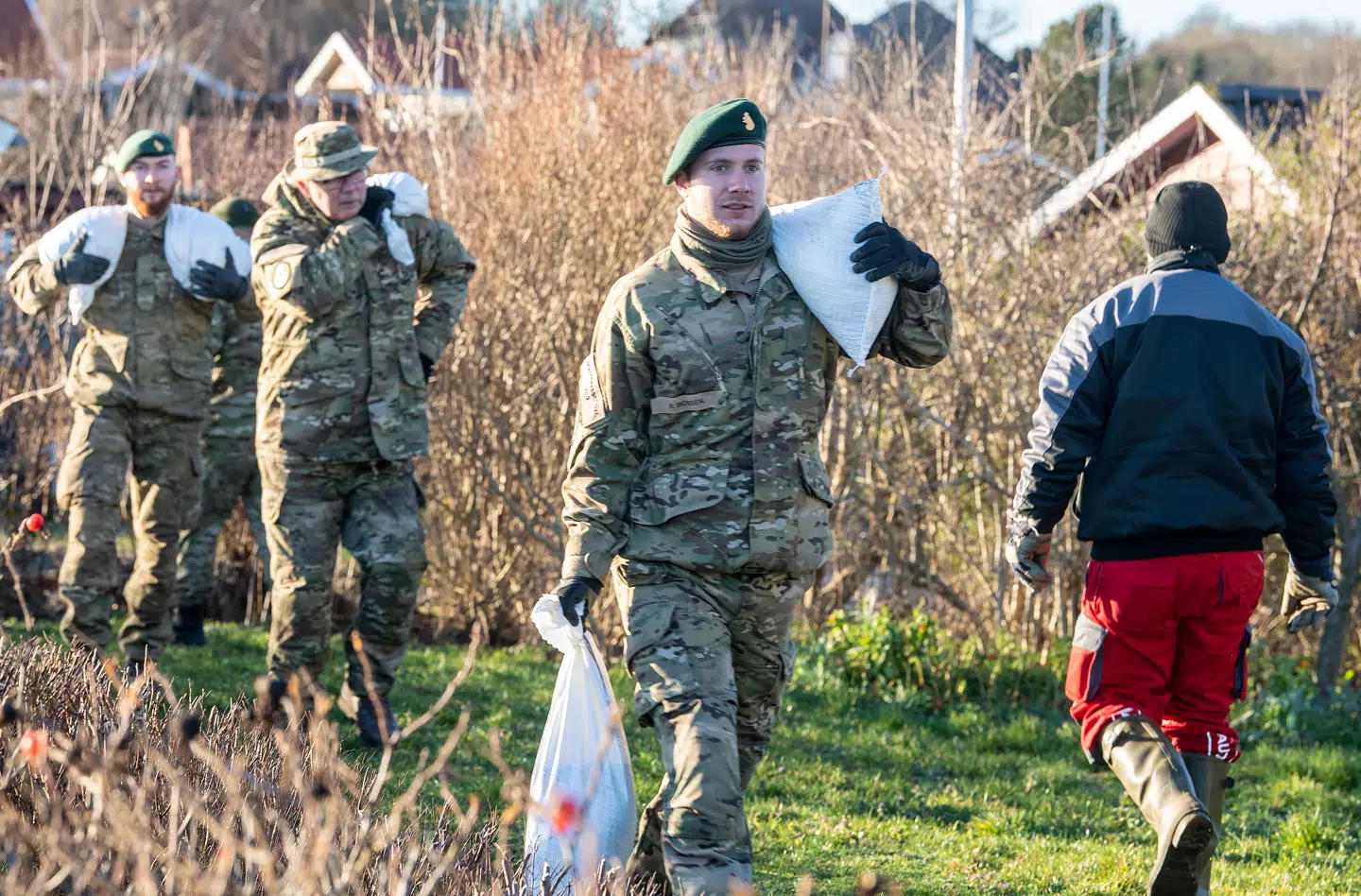 Stormflod ved Kelstrup Strand ved Haderslev, onsdag den 2. januar 2018.