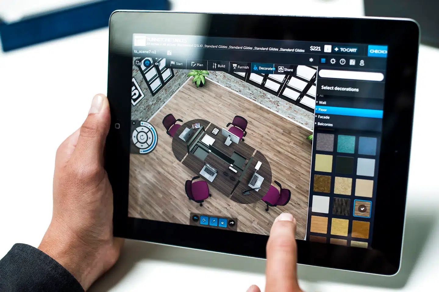 Cylindo laver visualiseringssoftware, så møbelkunder kan tegne egne rum og indrette dem med møbler, før de køber dem. Arkivfoto.