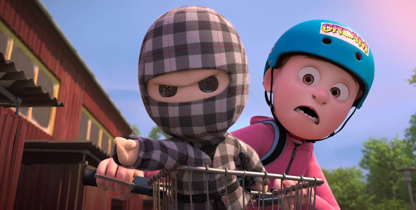 Den ternede Ninja bliver i den grad bragt til live i filmatiseringen af Anders Matthesens ungdomsbog af samme navn. PR-Foto: Nordisk Film