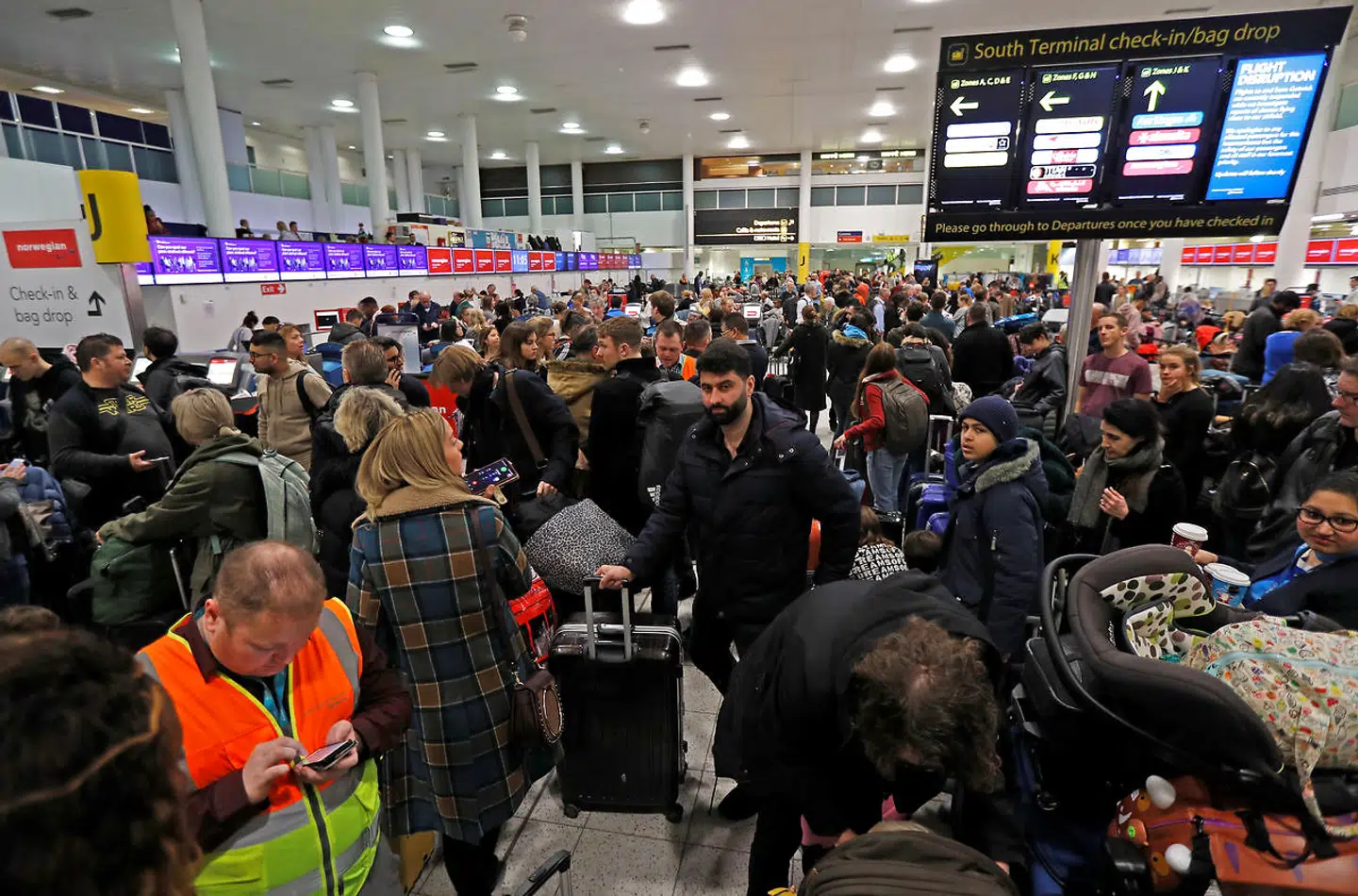 Den 20. december 2018 fra syd-terminalen i Gatwick Lufthavn.