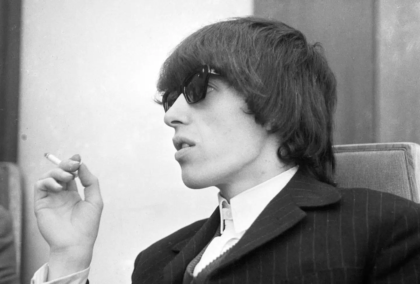 En helt ung Keith Richards fotograferet i forbindelse med The Rolling Stones koncert i KB i 1966.