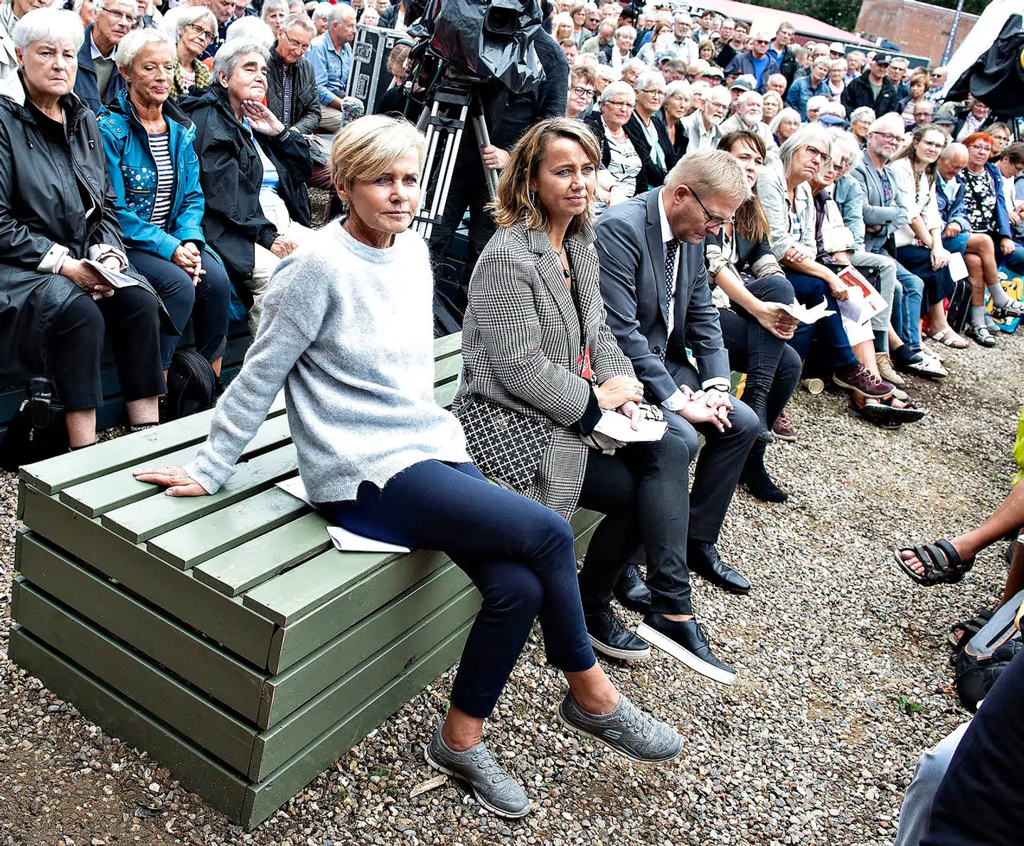 Kulturminister Mette Bock (LA) ved åbningen af Kulturmødet Mors 2018. Hun frygter, at demokratiet er blevet en skrøbelig dame, vi ikke tager alvorligt, fordi populisterne har fået for let spil. Arkivfoto: Henning Bagger/Ritzau Scanpix